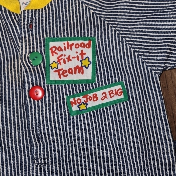 Hop Scotch Romper Size 6-9 Months Vintage 90's - Picture 4 of 4